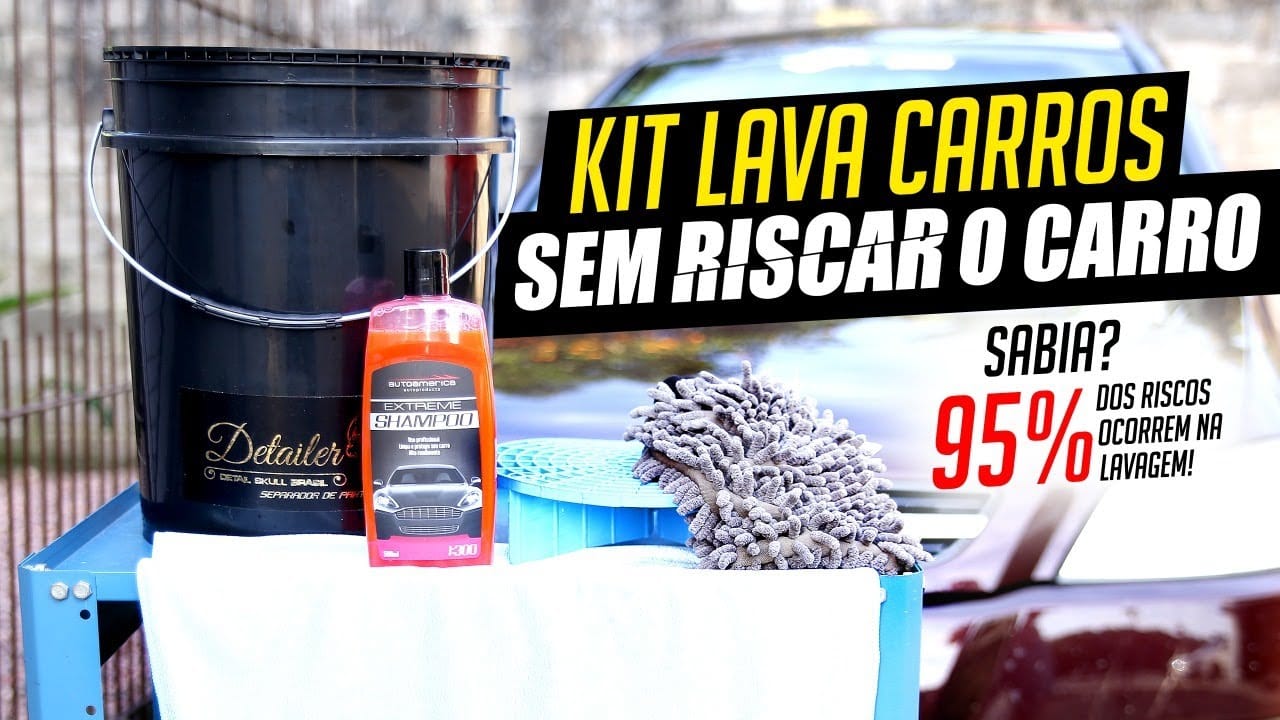 O kit certo pra lavar o carro em casa